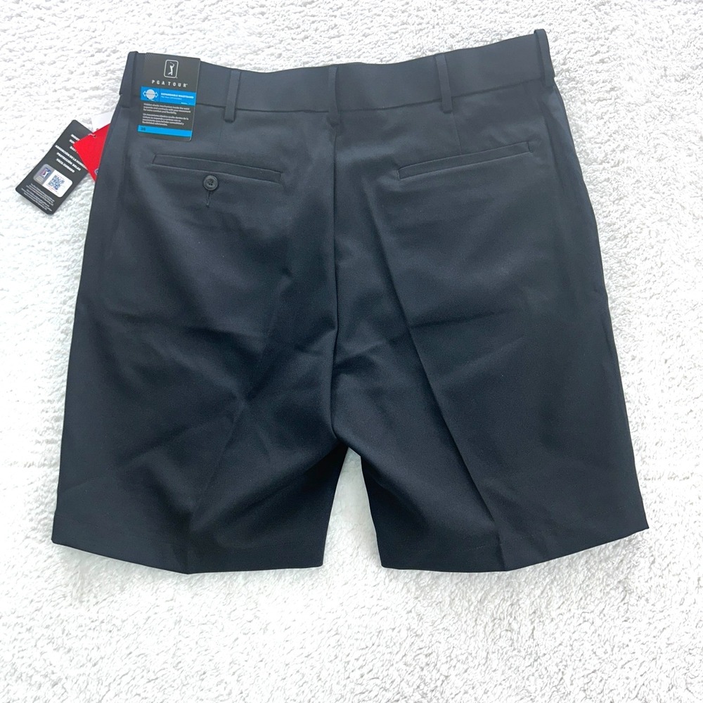 PGA Tour Men's 36" x 9" Golf Shorts Expandable‎ Waistband Flat Front Moisture - Picture 5 of 10